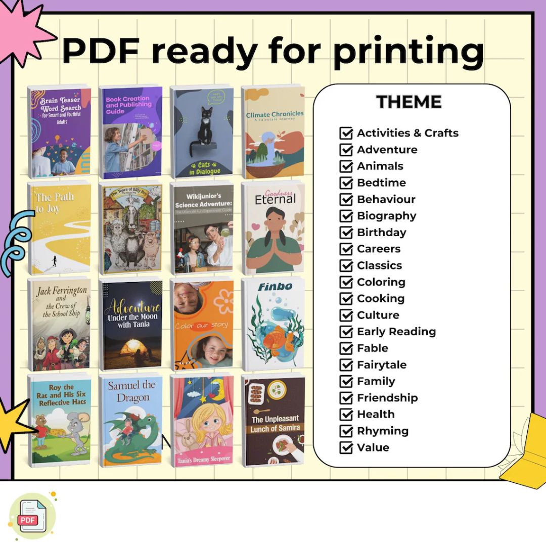 500 Children E-Books Bundle, Self Help, Kids e-books, Kids Stories, Kids Educational Set