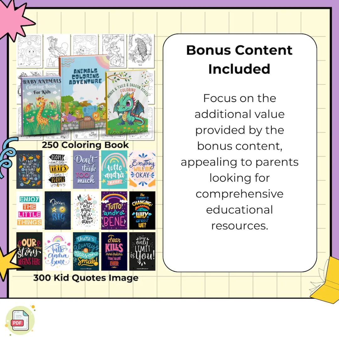 500 Children E-Books Bundle, Self Help, Kids e-books, Kids Stories, Kids Educational Set