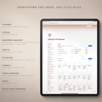 The Ultimate Notion Life Planner | Smart Digital Planning System