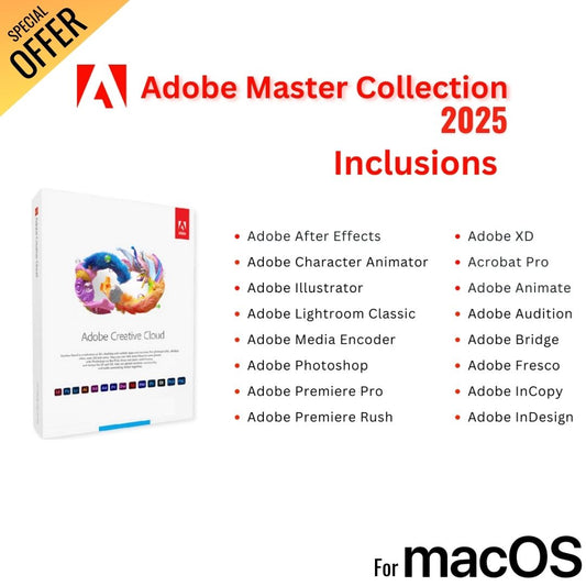 Creative Mastery Suite 2025 – Ultimate Design & Editing Bundle (MAC OS)