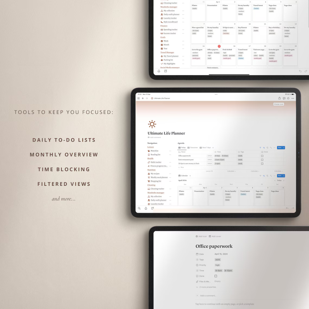 The Ultimate Notion Life Planner | Smart Digital Planning System