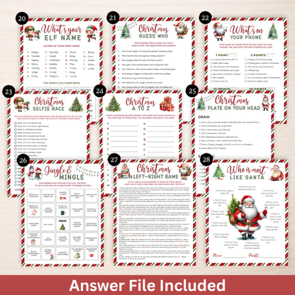 The Ultimate 65 Christmas Party Games Printable Bundle