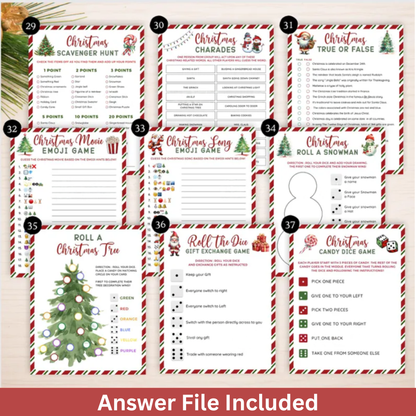 The Ultimate 65 Christmas Party Games Printable Bundle