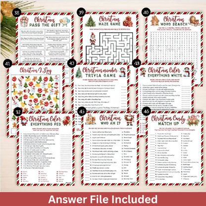 The Ultimate 65 Christmas Party Games Printable Bundle