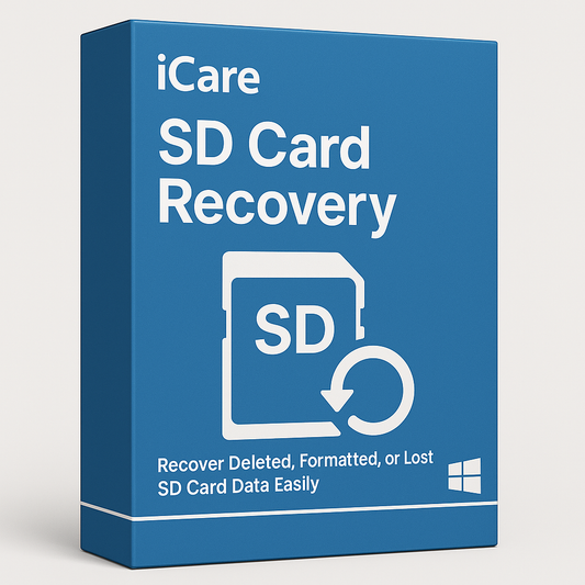 iCare SD Card Recovery Software – Restore Lost, Deleted, or Formatted Data (for Windows Lifetime)
