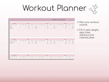 Seguimiento de actividad física y calorías | Planificador de comidas | Seguimiento de hábitos | Planificador de entrenamiento digital