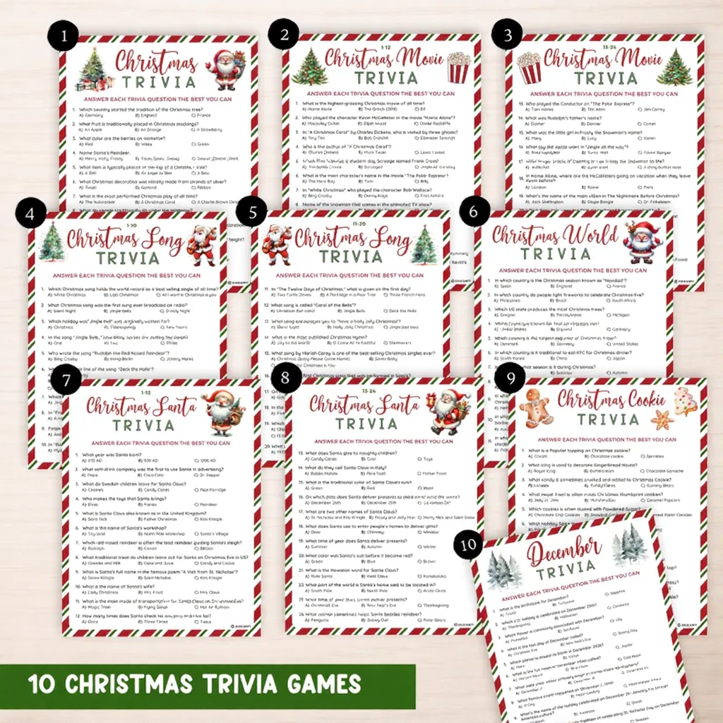 The Ultimate 65 Christmas Party Games Printable Bundle